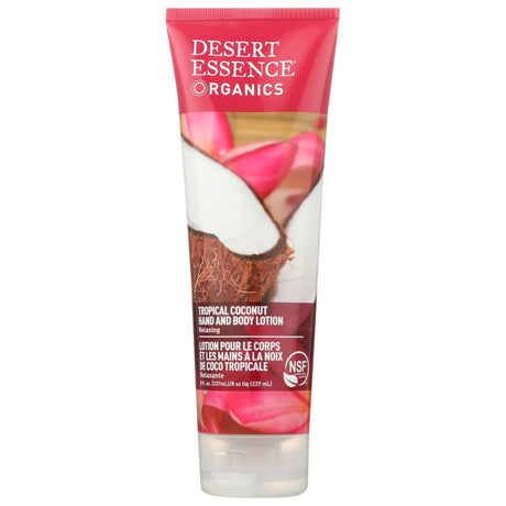 DESERT ESSENCE: Tropical Coconut Hand and Body Lotion, 8 fo - #tag1# - #tag2#