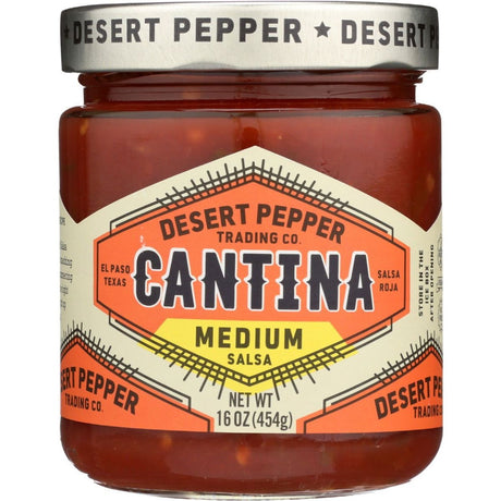 DESERT PEPPER: Salsa Cantina Medium Red, 16 oz - Sunshine Co Op. - #tag1# - #tag2# - #tag3# - #tag4#