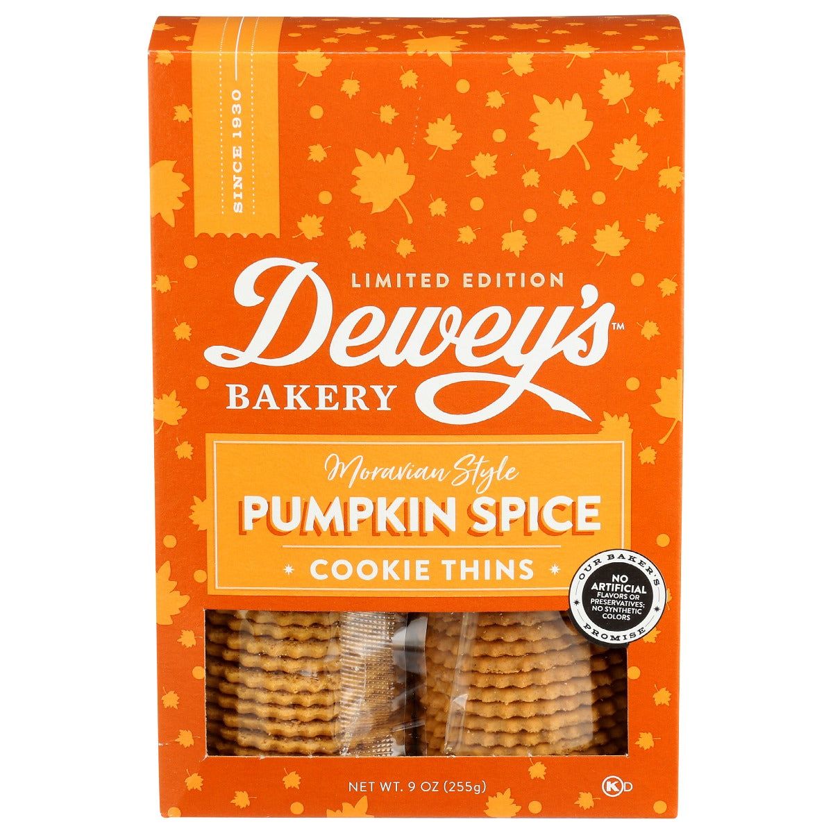 DEWEYS: Pumpkin Spice Moravian Cookie Thins, 9 oz - #tag1# - #tag2#