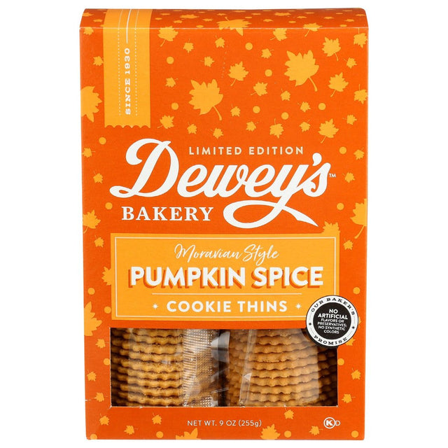 DEWEYS: Pumpkin Spice Moravian Cookie Thins, 9 oz - #tag1# - #tag2#
