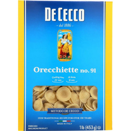 DE CECCO: Orecchiette Pasta, 16 oz - Sunshine Co Op. - #tag1# - #tag2# - #tag3# - #tag4#