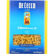 DE CECCO: Pasta Elbows, 16 oz - Sunshine Co Op. - #tag1# - #tag2# - #tag3# - #tag4#