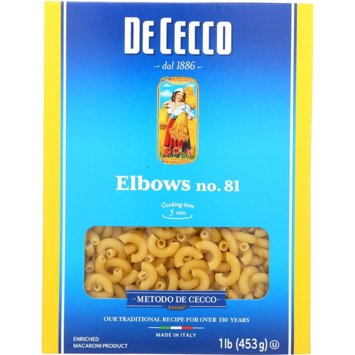 DE CECCO: Pasta Elbows, 16 oz - Sunshine Co Op. - #tag1# - #tag2# - #tag3# - #tag4#