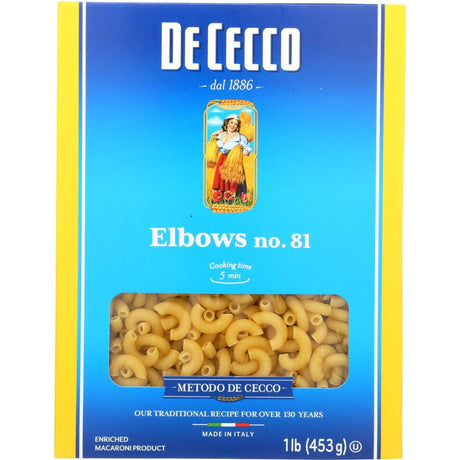 DE CECCO: Pasta Elbows, 16 oz - Sunshine Co Op. - #tag1# - #tag2# - #tag3# - #tag4#