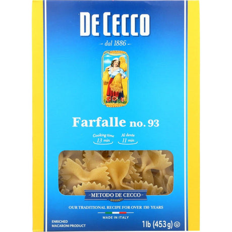 DE CECCO: Pasta Farfalle, 16 oz - Sunshine Co Op. - #tag1# - #tag2# - #tag3# - #tag4#
