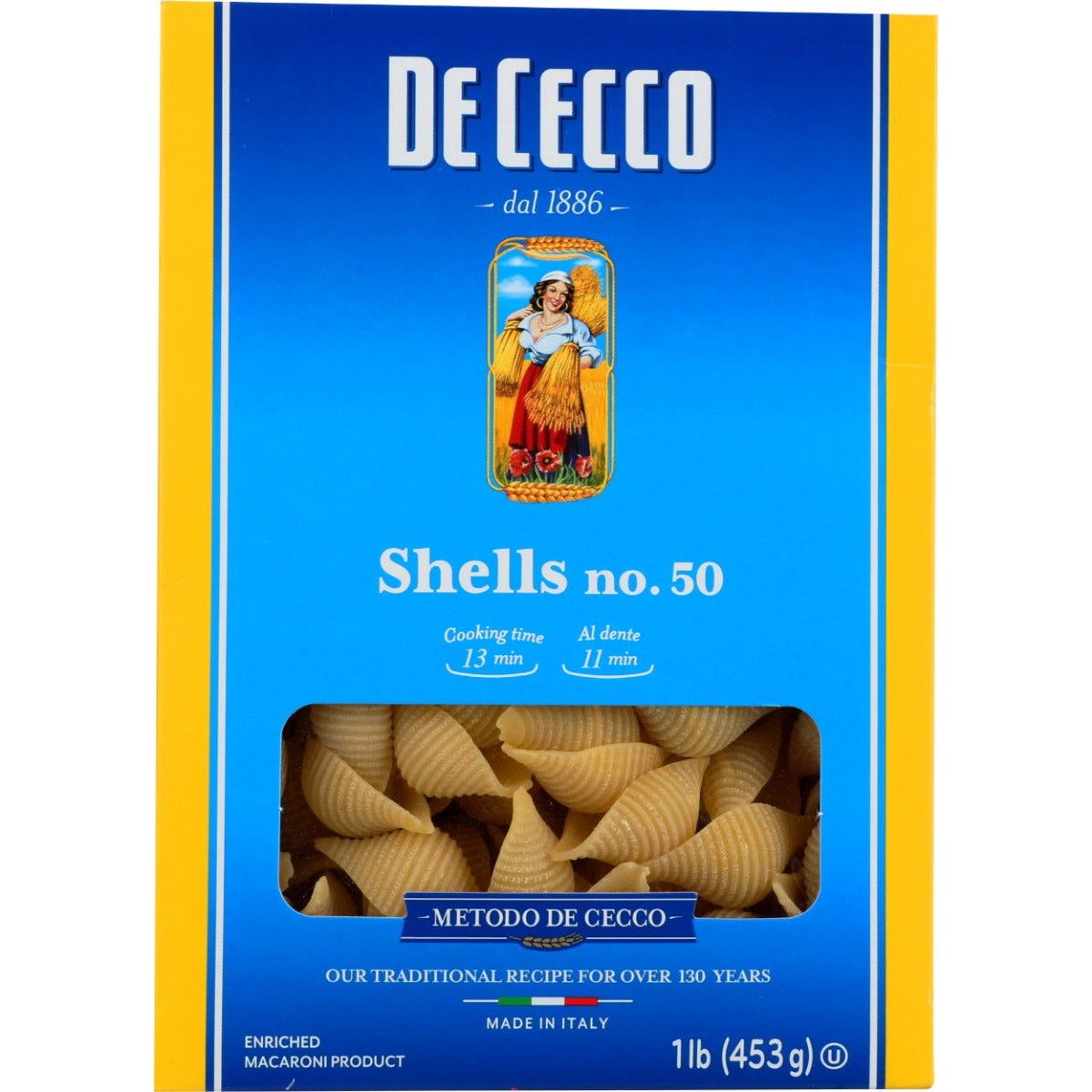 DE CECCO: Pasta Shells, 16 oz - Sunshine Co Op. - #tag1# - #tag2# - #tag3# - #tag4#