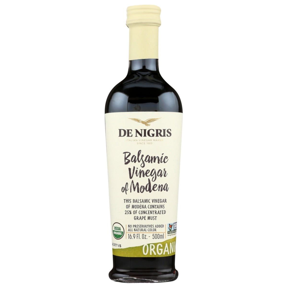 DE NIGRIS: Organic Balsamic Vinegar 25%, 16.9 oz - Sunshine Co Op. - #tag1# - #tag2# - #tag3# - #tag4#