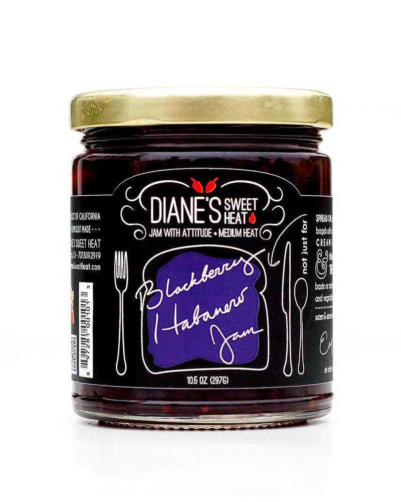 DIANES SWEET HEAT: Blackberry Habanero Jam, 10.5 oz - #tag1# - #tag2#