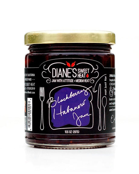 DIANES SWEET HEAT: Blackberry Habanero Jam, 10.5 oz - #tag1# - #tag2#