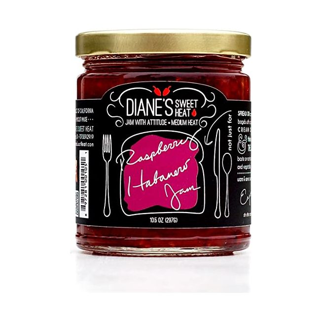 DIANES SWEET HEAT: Jam Raspberry Habanero, 10.5 oz - #tag1# - #tag2#