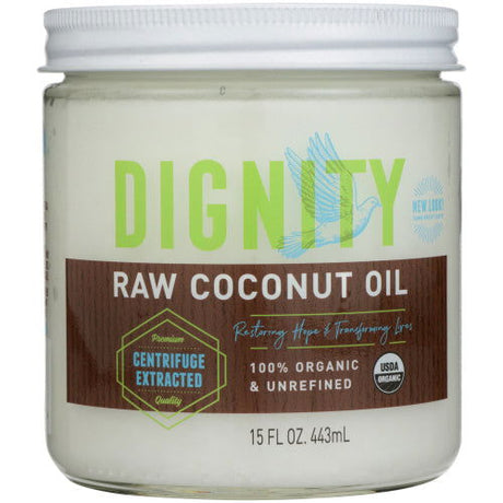 DIGNITY COCONUTS: Raw Coconut Oil, 15 oz - #tag1# - #tag2#
