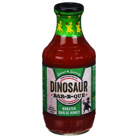 DINOSAUR: Sauce Honey Bar-B-Que Roasted Garlic, 19 oz - #tag1# - #tag2#