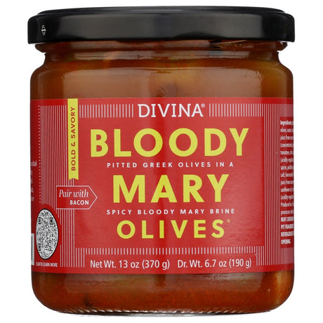 DIVINA: Bloody Mary Olives, 6.7 oz - #tag1# - #tag2#