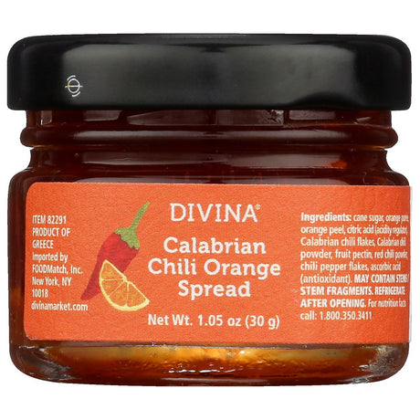 DIVINA: Calabrian Chili Orange Spread Mini Jar, 1.05 oz - #tag1# - #tag2#