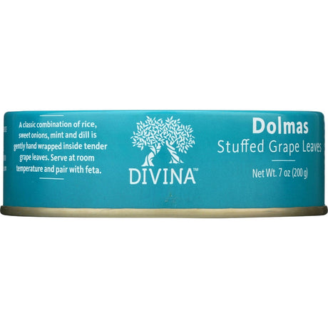 DIVINA: Dolmas Stuffed Grape Leaves, 7 oz - Sunshine Co Op. - #tag1# - #tag2# - #tag3# - #tag4#