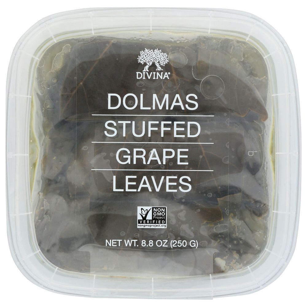 DIVINA: Dolmas Stuffed Grape Leaves Deli Cup, 8.80 oz - #tag1# - #tag2#