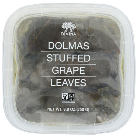DIVINA: Dolmas Stuffed Grape Leaves Deli Cup, 8.80 oz - #tag1# - #tag2#