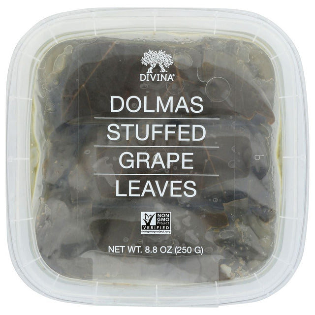 DIVINA: Dolmas Stuffed Grape Leaves Deli Cup, 8.80 oz - #tag1# - #tag2#