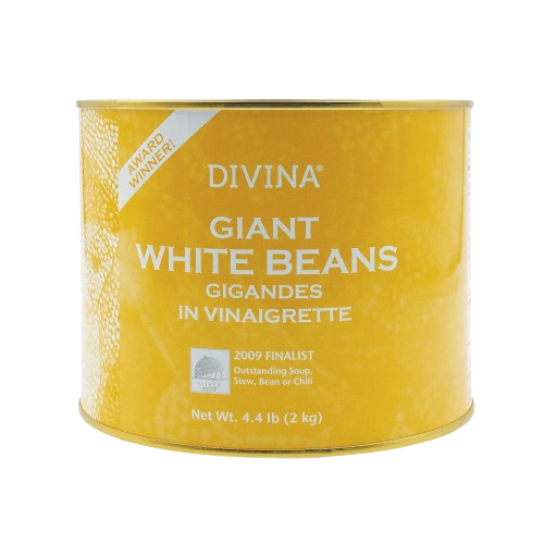 DIVINA: Giant White Beans Gigandes In Vinaigrette, 4.4 lb - Sunshine Co Op. - #tag1# - #tag2# - #tag3# - #tag4#