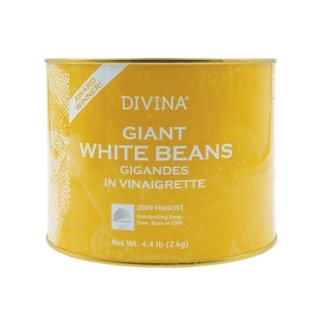 DIVINA: Giant White Beans Gigandes In Vinaigrette, 4.4 lb - Sunshine Co Op. - #tag1# - #tag2# - #tag3# - #tag4#
