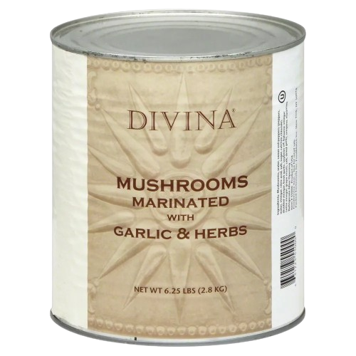 DIVINA: Mushrooms Marinated With Garlic & Herbs, 6.25 lb - #tag1# - #tag2#