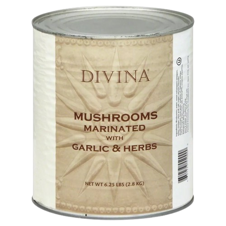DIVINA: Mushrooms Marinated With Garlic & Herbs, 6.25 lb - #tag1# - #tag2#