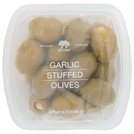DIVINA: Olives Garlic Stuffed, 6.3 OZ - #tag1# - #tag2#