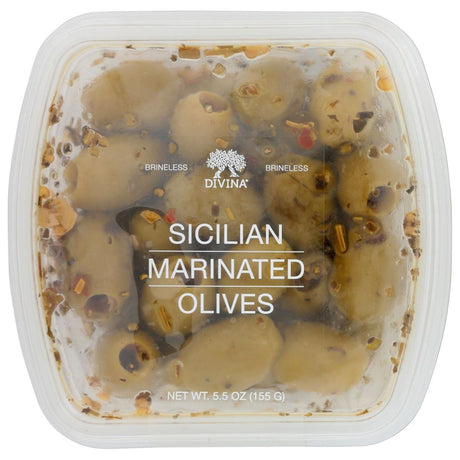 DIVINA: Olives Marinated with Sicilian Herbs, 4.60 oz - #tag1# - #tag2#