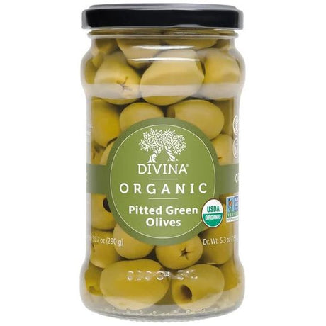 DIVINA: Organic Green Olives Pitted, 5.3 oz - #tag1# - #tag2#