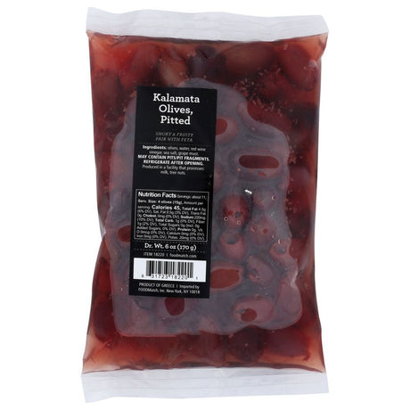 DIVINA: Pouch Olive Ptd Kalamata, 6 oz - #tag1# - #tag2#