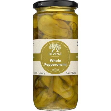 DIVINA: Whole Pepperoncini, 7.75 oz - #tag1# - #tag2#