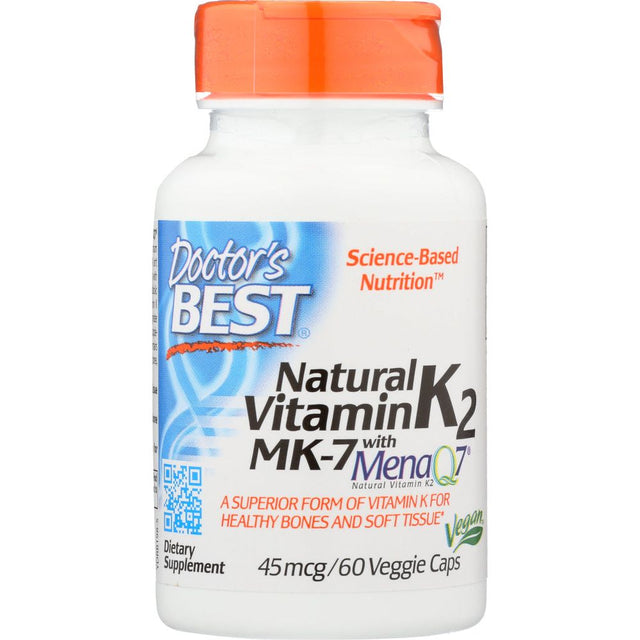 DOCTORS BEST: Vitamin K2 Menaq7, 60 VC - #tag1# - #tag2#