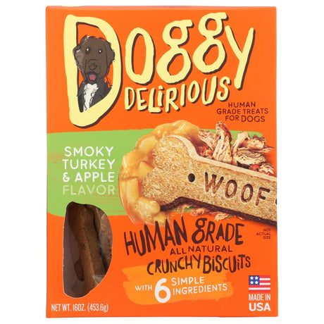 DOGGY DELIRIOUS: Smoky Turkey And Apple Bones, 16 oz - #tag1# - #tag2#