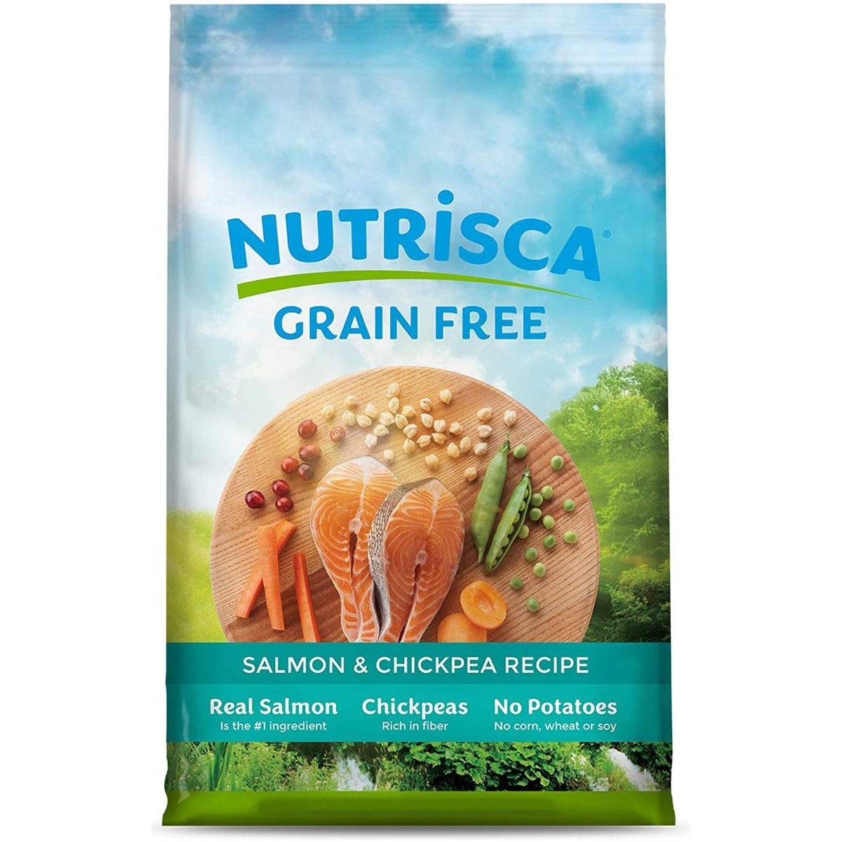 DOGSWELL: Nutrisca Grain Free Salmon & Chickpea Recipe Dog Food, 4 lb - #tag1# - #tag2#