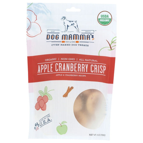 DOG MAMMAS: Organic Apple Cranberry Crisp Dog Treats, 6 oz - #tag1# - #tag2#
