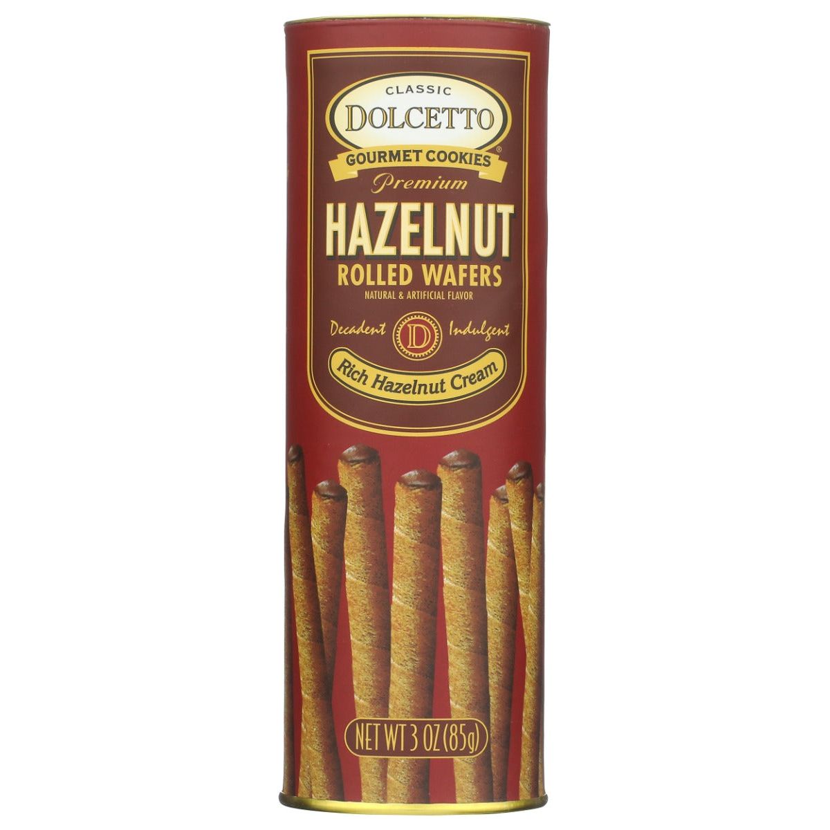 DOLCETTO: Premium Hazelnut Rolled Wafers, 3 oz - #tag1# - #tag2#