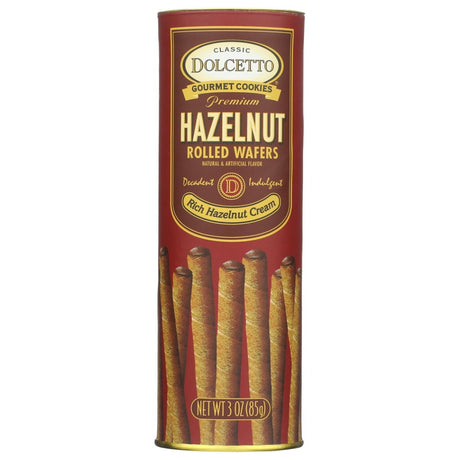 DOLCETTO: Premium Hazelnut Rolled Wafers, 3 oz - #tag1# - #tag2#