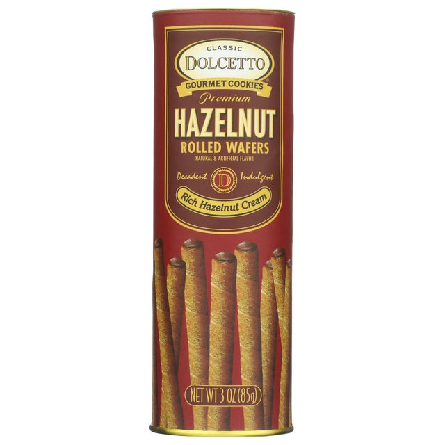 DOLCETTO: Premium Hazelnut Rolled Wafers, 3 oz - #tag1# - #tag2#