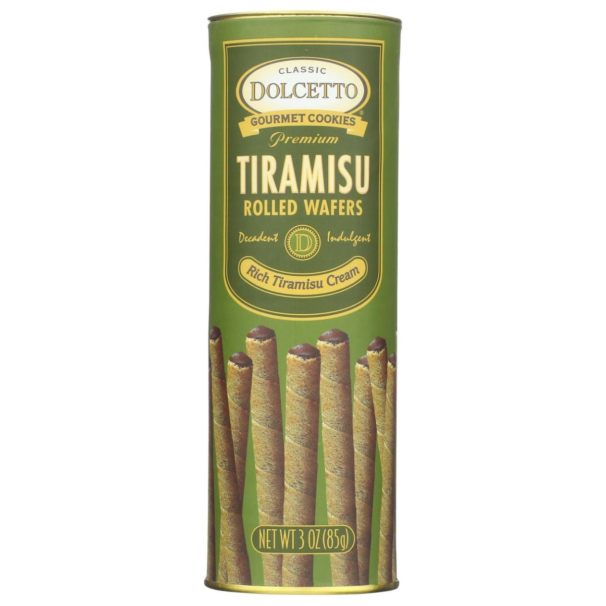 DOLCETTO: Premium Tiramisu Rolled Wafers, 3 oz - #tag1# - #tag2#