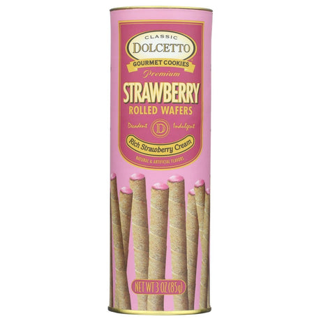 DOLCETTO: Wafer Rolls Strawberry, 3 oz - #tag1# - #tag2#