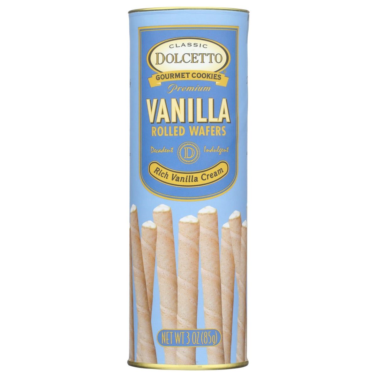 DOLCETTO: Wafer Rolls Vanilla, 3 oz - #tag1# - #tag2#