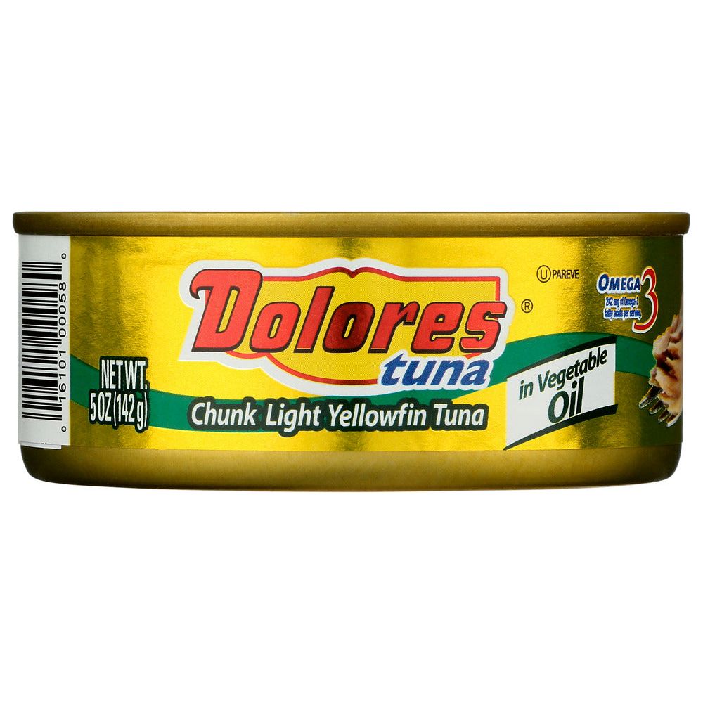 DOLORES: Chunk Light Yellowfin Tuna In Vegetable Oil, 5 oz - #tag1# - #tag2#