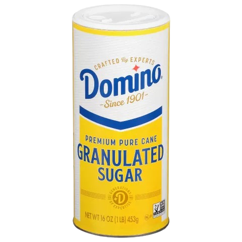 DOMINO: Granulated Sugar Canister, 16 oz - Sunshine Co Op. - #tag1# - #tag2# - #tag3# - #tag4#
