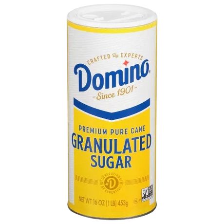 DOMINO: Granulated Sugar Canister, 16 oz - Sunshine Co Op. - #tag1# - #tag2# - #tag3# - #tag4#