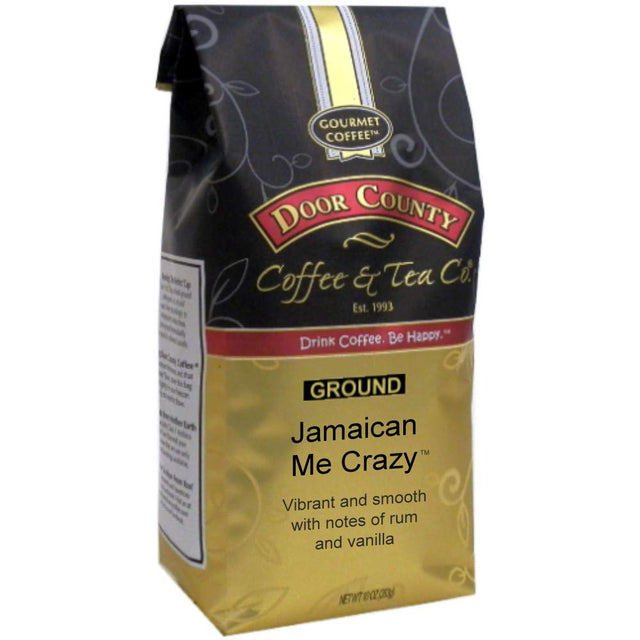 DOOR COUNTY COFFEE: Jamaican Me Crazy Ground Coffee, 10 oz - #tag1# - #tag2#