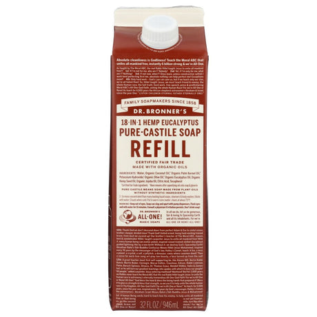 DR. BRONNER'S: Soap Refill Eucalyptus, 32 fo - #tag1# - #tag2#