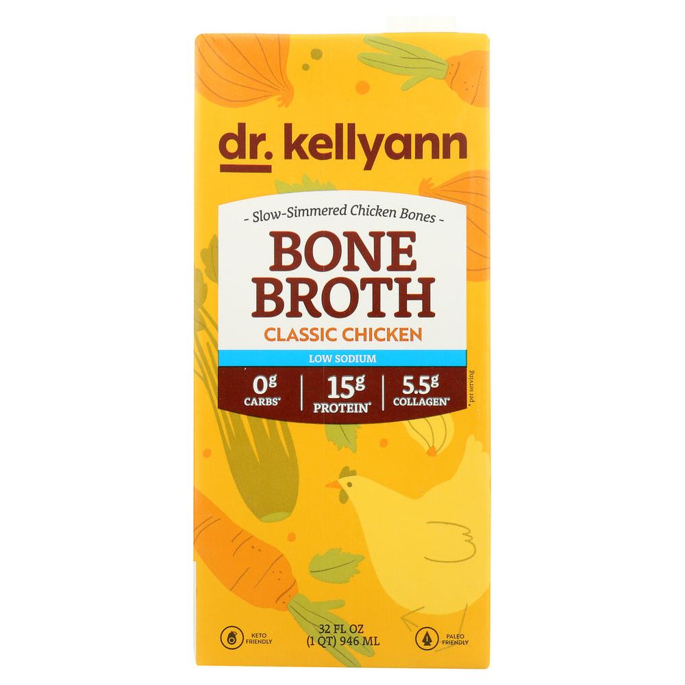 DR. KELLYANN: Broth Bone Chicken Low Sd, 32 oz - #tag1# - #tag2#