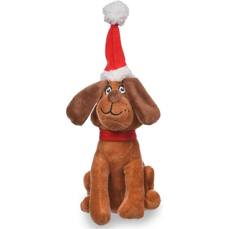DR. SEUSS GRINCH: Grinch Max Santa Plush Figure Dog Toy, 1 pk - #tag1# - #tag2#