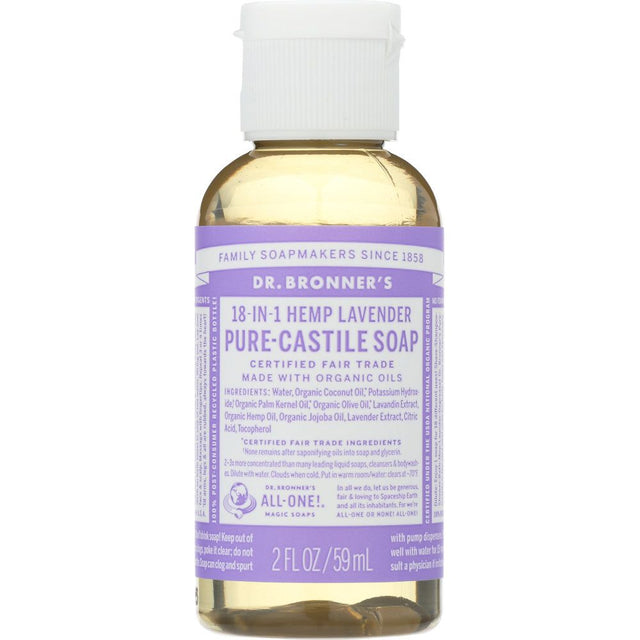 DR BRONNER'S: 18-in-1 Hemp Lavender Pure Castile Soap, 2 oz - #tag1# - #tag2#