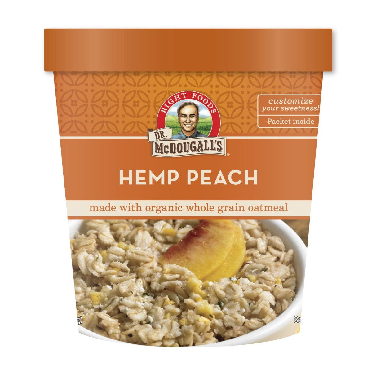 DR MCDOUGALLS: Hemp Peach Oatmeal Cereal, 3 oz - #tag1# - #tag2#